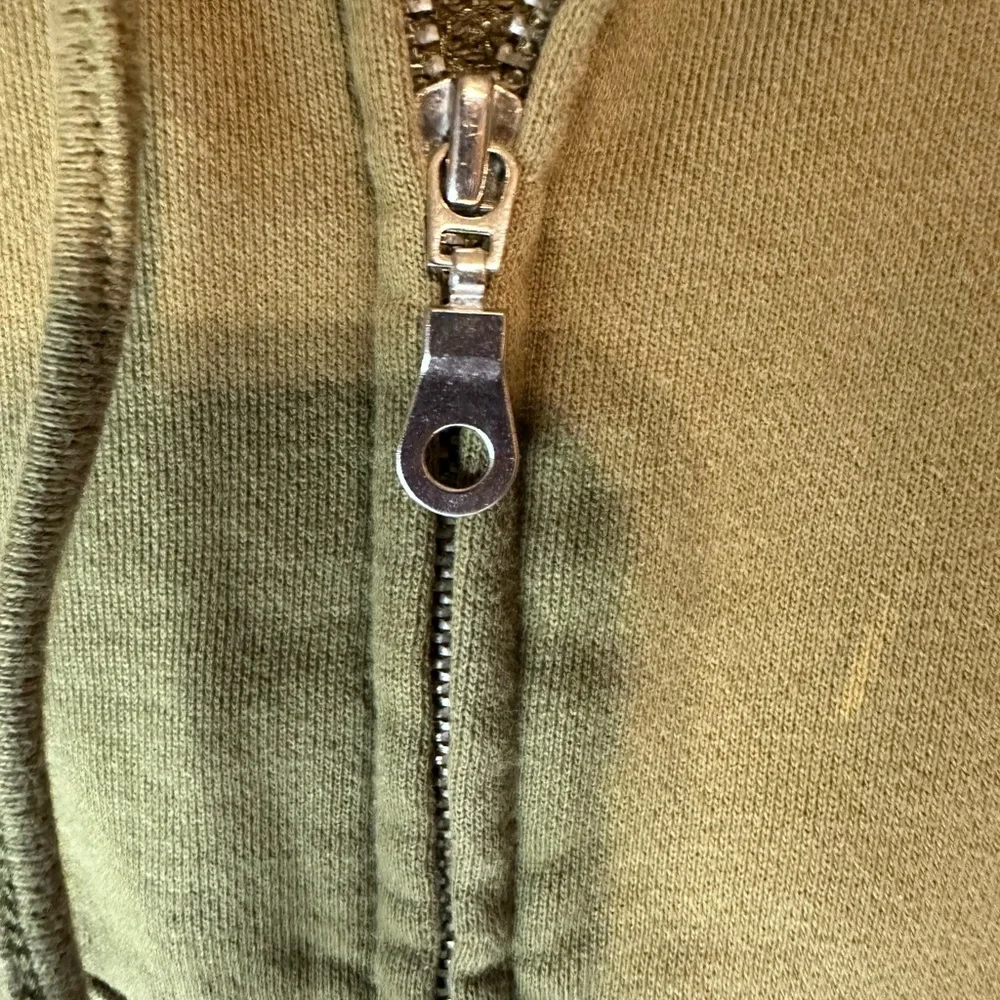 Vintage Ed Hardy Olive Green Hoodie with Black Accents - Picture 7 of 14